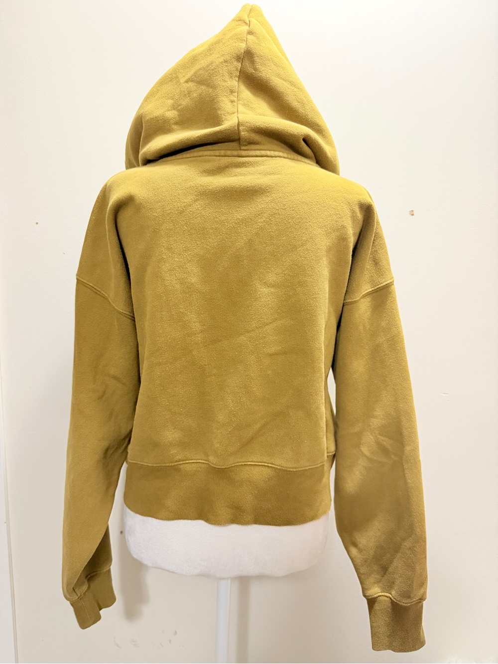 TNA Sweatfleece Boyfriend Fit Hooded Zip-Up Jacket - Women Olivegreen Size M - Picture 2 of 6